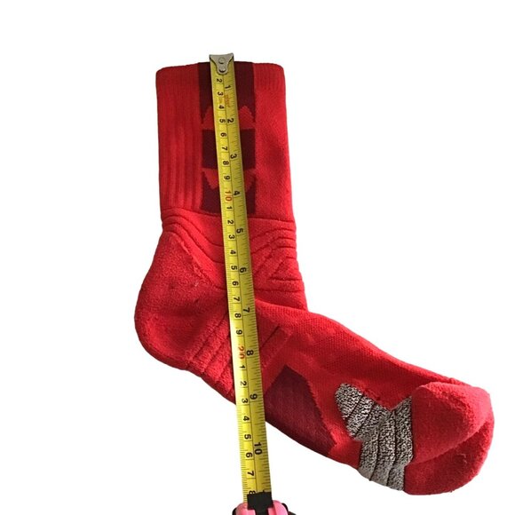 Under Armour Red Crew Socks Athletic Performance Compression Fit Size OS - Picture 5 of 5